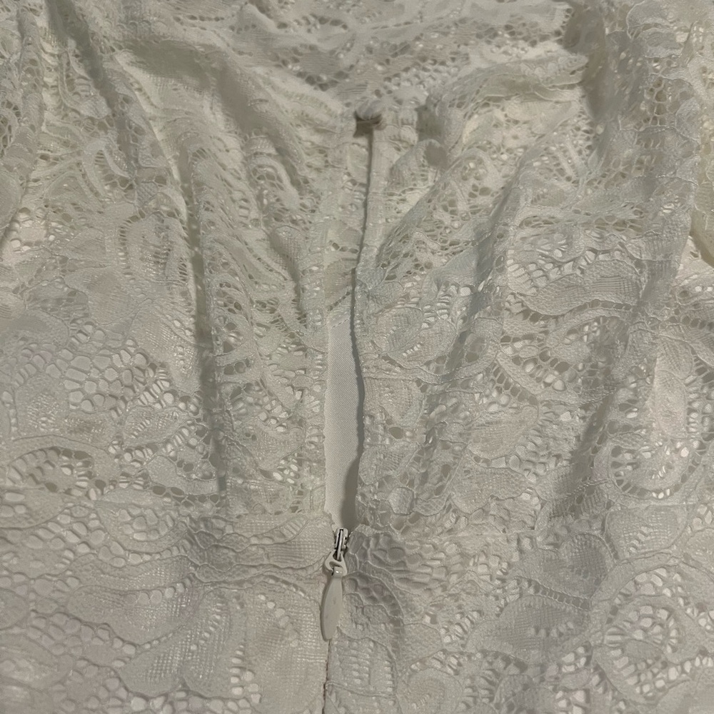 Torrid White Lace Wedding Dress - Picture 12 of 16